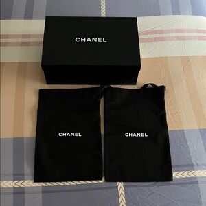 CHANEL shoe Box with Dust Bags